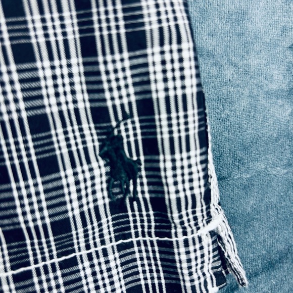 VINTAGE NWT Polo by Ralph Lauren Black and White Board shorts/trunks Sz L - Picture 3 of 13